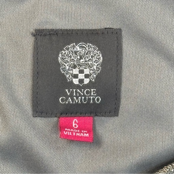 Vince Camuto Metallic Gray Midi Dress - Picture 6 of 7